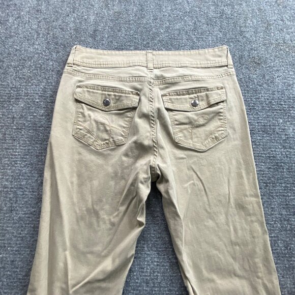 Riders By Lee Jeans Womens 12M Khaki Stretch‎ Bootcut Pants 32x31 comfy Outdoor - Picture 12 of 15